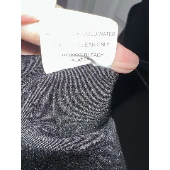 Bettie Page Black White Jazmin Pinup 50s Glam Retro Belted Dress XS - Picture 5 of 5